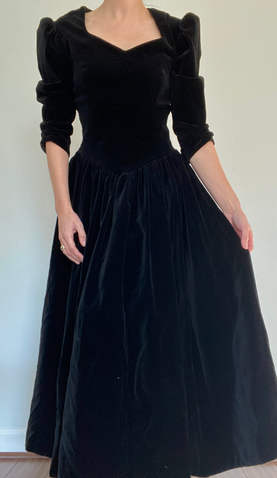 Laura Ashley Velvet Dress UK 10 US 6 Found Curated Vintage